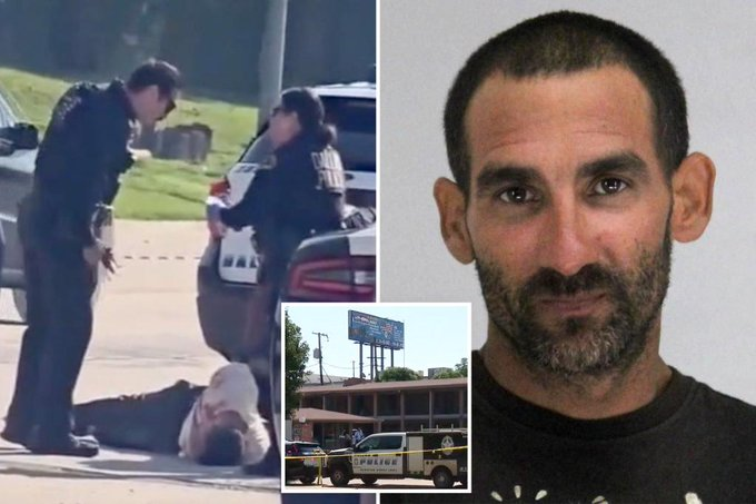 BREAKING: 🚨  Illegal arrested after allegedly BEH-ADING DALLAS MOTEL MANAGER, kicked head 'like a soccer ball' through the parking lot.