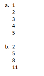 codewithdon's tweet image. 🐍 Python puzzle time! Write two .py programs(a,b) that outputs the below numbers. Junior Level 📷 #Python #CodingChallenge #LearnInPublic