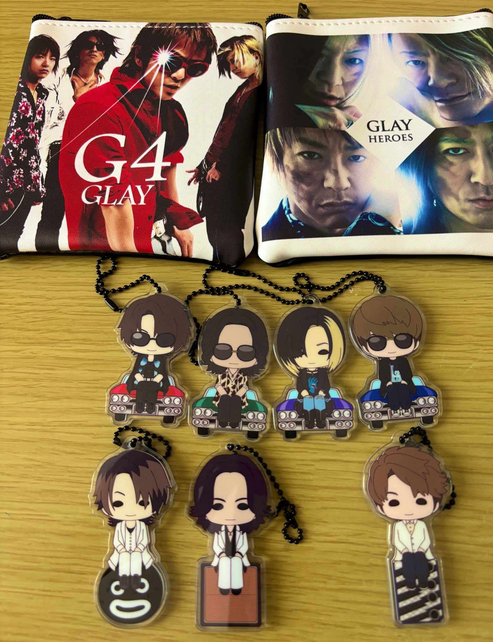 GLAY すわりんこぬいぐるみ.缶バッジ.チケットホルダー他HISASHIセット GLAYエンタメくじvol.2 すわりんこぬいぐるみ他 HISASHIセット