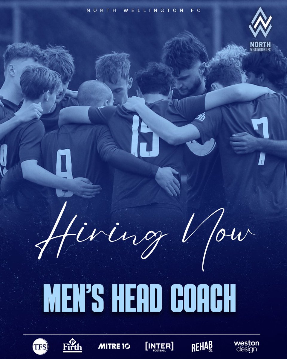 🚨 We’re Hiring: Men’s First Team Head Coach 🚨

North Wellington FC is searching for an inspiring leader to take charge of our Men’s First Team.

seek.co.nz/job/87136384?t…