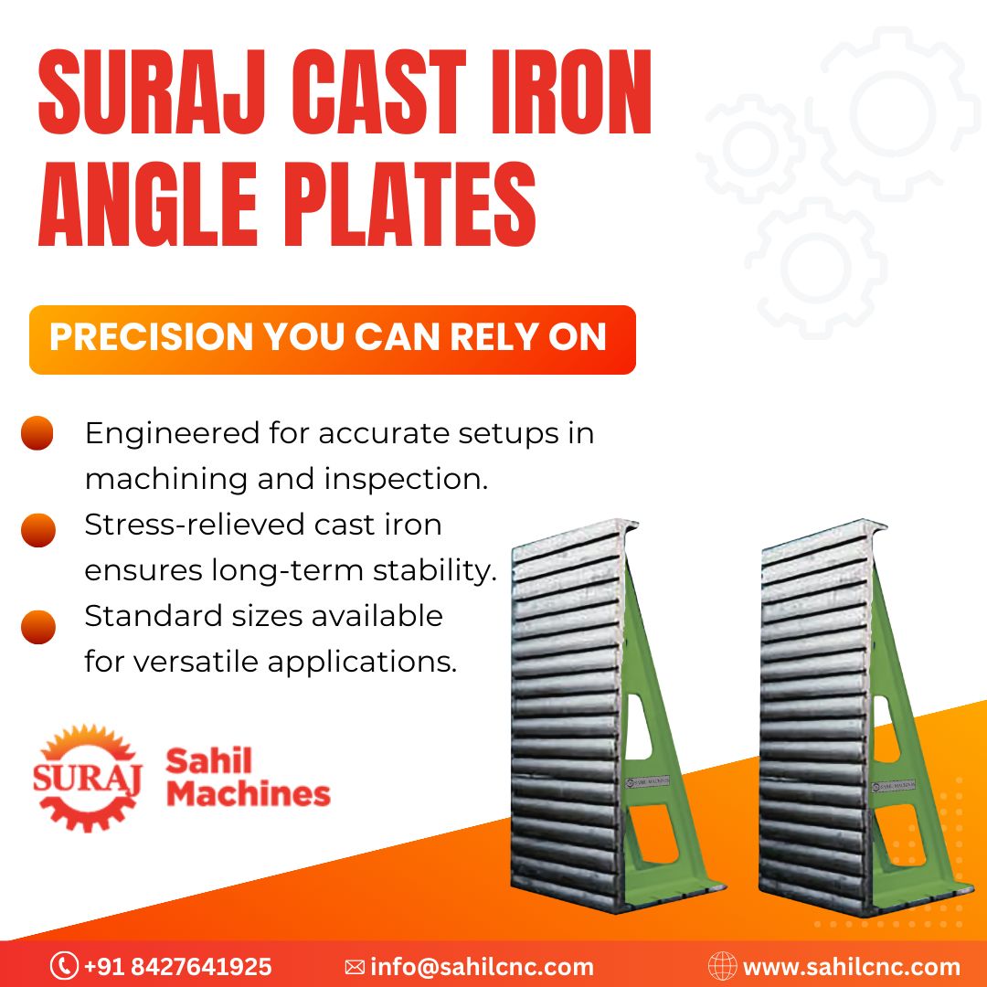 SahilCNC's tweet image. Delivering reliable precision in every angle. Suraj Cast Iron Angle Plates are built for machinists who don’t
compromise on accuracy.

🌐 Visit: sahilcnc.com

Product link: sahilcnc.com/cicastings/ci-…

#machiningtools #angleplates #sahilmachines #precisionengineering…