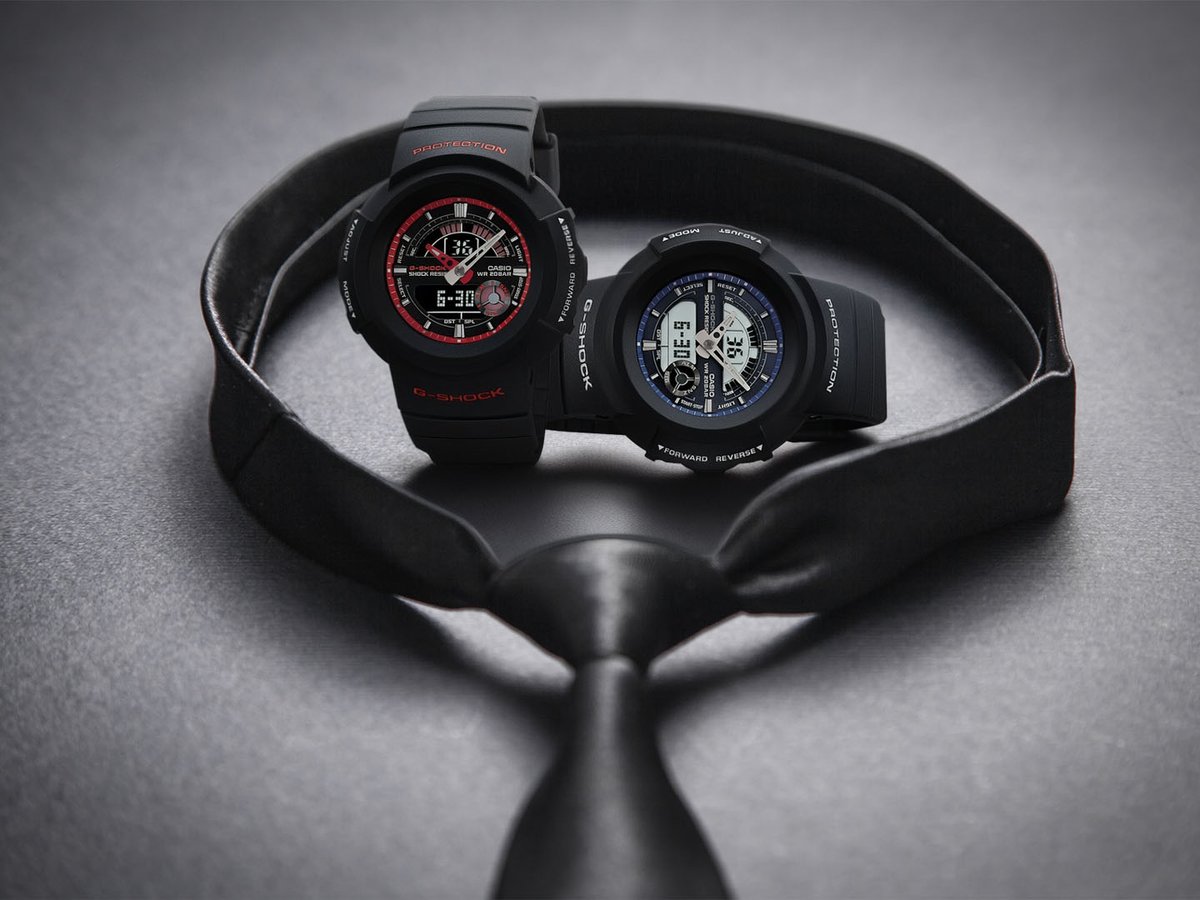 javyscasio's tweet image. The CASIO G-SHOCK men&apos;s watch: where black defines classic! 🕒🖤 Sleek, tough, and precise, it’s your style for every moment—work or play. 💼✨ Black isn’t just a color; it’s an attitude. Make every second count with G-SHOCK! 🎁 #javys #GShock #AW582C #Style #Classic