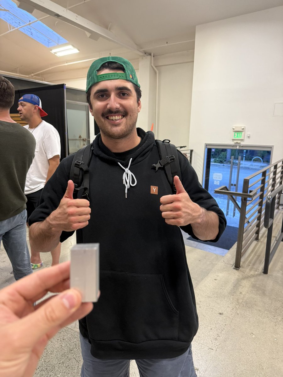 Jon Healy (@jonhealy14) on Twitter photo Finally met the mythical metal man himself tonight <a href="/zanehengsperger/">Zane Hengsperger</a>
And just on brand had the 6xxx series aluminum with him. Need more founders like this in the world 👏🏻 Finally met the mythical metal man himself tonight <a href="/zanehengsperger/">Zane Hengsperger</a>
And just on brand had the 6xxx series aluminum with him. Need more founders like this in the world 👏🏻