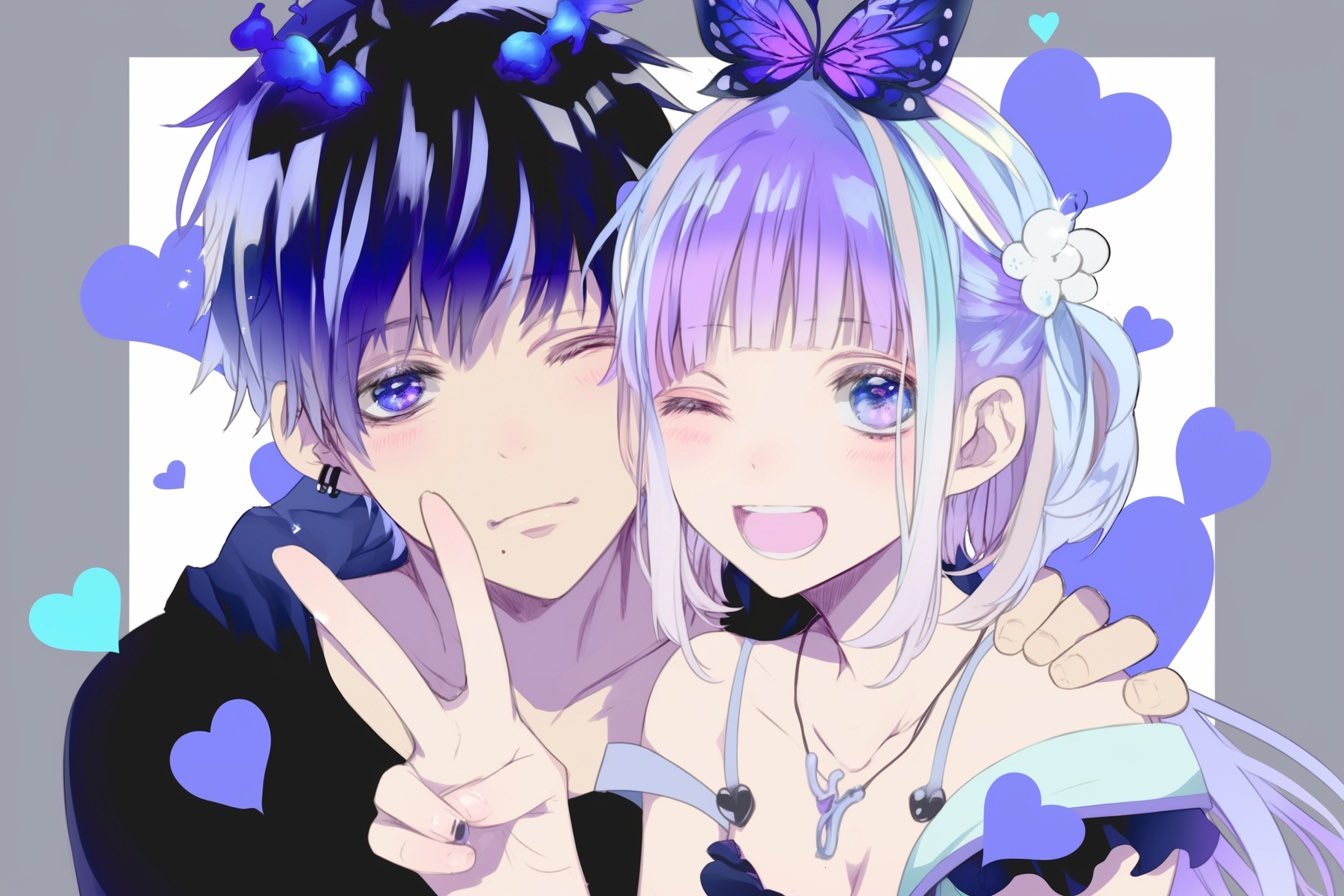ペア画作成 ペア画 アイコン丨Picrew イラスト作って無料ダウンロードできる