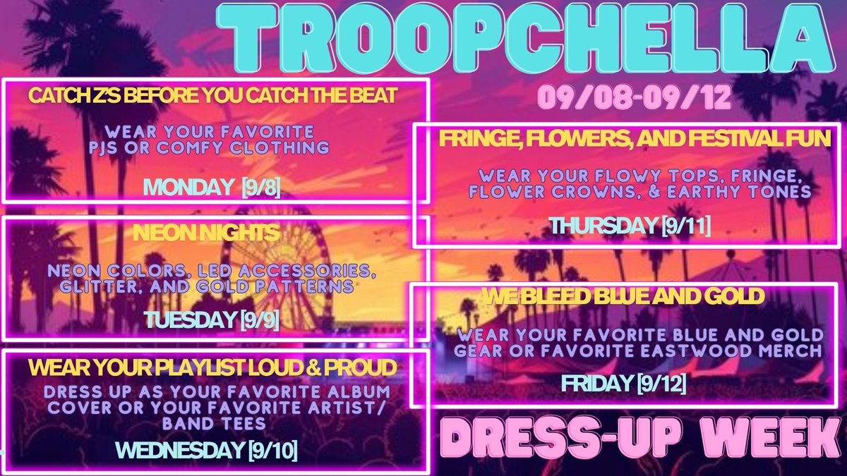 RealRobRobledo's tweet image. Peace, Love and Music ✌🏽💛🎼

My Mustache was Falling Off By the End of the Parade…But We Made It Work!

Day #4:

Fringe, Flowers and Festival Fun 
#Troopchella #HomecomingWeek 🫡