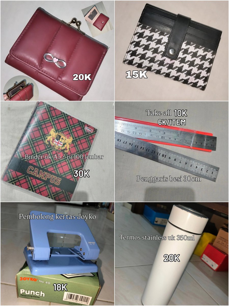 melophsiem899's tweet photo. Edisi cabut kost!! Angkut dong 
Preloved ku 
Dompet, binder A5 (udah diisi kertas), penggaris, tempat sampah, panci listrik, rak susun, tumblr, rice cooker

Good condition
Notes : rice cooker gaada kabelnya
Cuss dm aja / wa ke bio https://t.co/xvgjVLZg6W