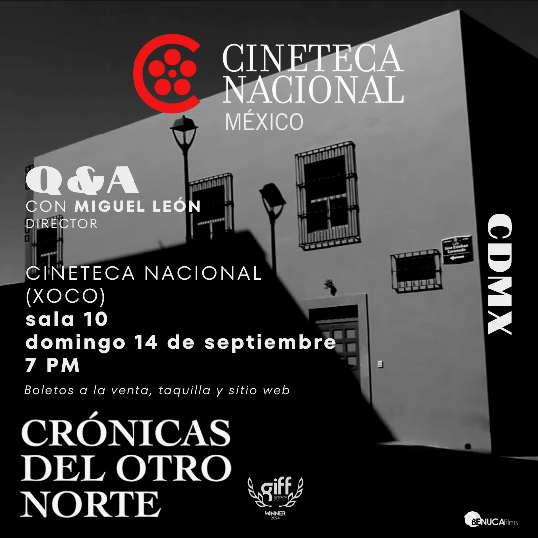 Función especial de CRÓNICAS DEL OTRO NORTE en Cineteca Nacional México (Xoco) <a href="/CinetecaMexico/">Cineteca Nacional</a> este domingo 14 de septiembre, a las 7pm, con presencia del cineasta Miguel León, guionista también en El Secreto del Doctor Grinberg. 

Boletos en taquilla y sitio web. 
#Grinberg