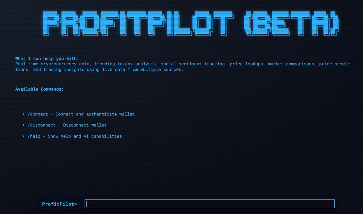 ProfitPilot_AI's tweet image. beta agent is live for users staking 20k $PPAI!   

join us in the telegram to share feedback and help us refine the agent before going live 🥳