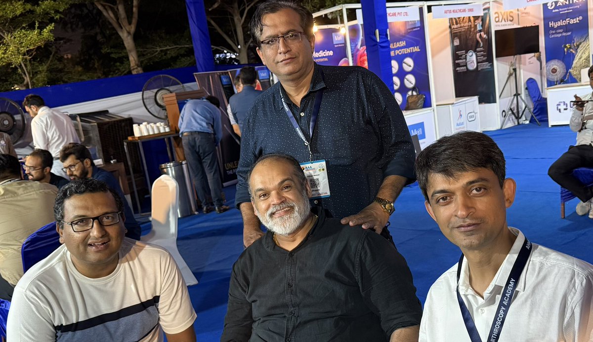 I had the opportune moment on my social visit to Ahmedabad recently to be a part of the Ahmedabad Arthroscopy Academy organized conference on Op-Tech. 
Moderated a session on elbow fracture dislocations and met a lot of old friends. 
#OrthoX