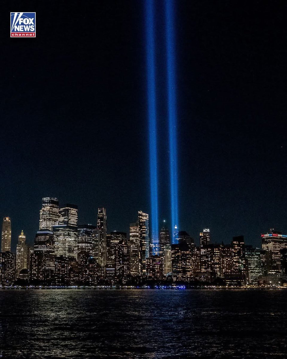 NEVER FORGET: The Tribute in Light illuminates the New York City sky to mark the 24th anniversary of the September 11 terror attacks and honor the lives lost.
#NeverForget911