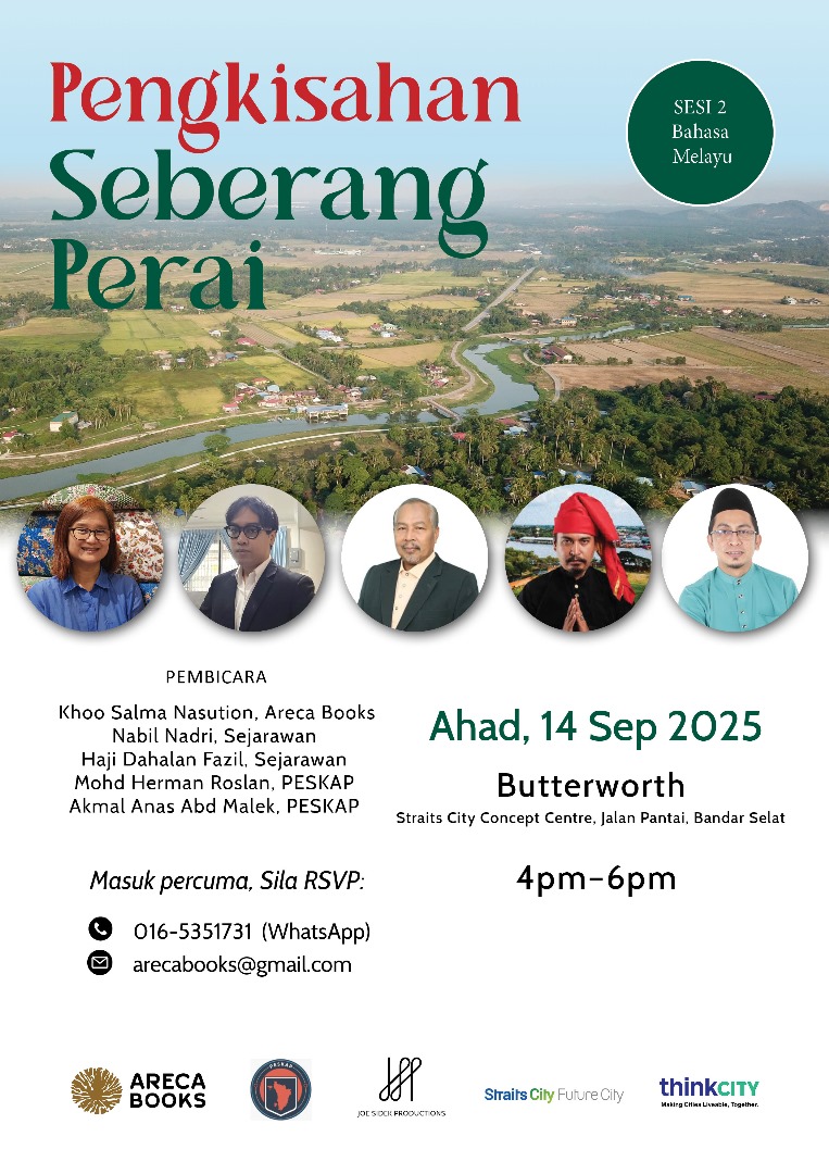 arecabooks's tweet photo. Areca Books @ Butterworth

🗓 Sunday, 14 September 2025

*Event 2 (Bahasa Malaysia)*
🕚 4:00 PM – 6:00 PM https://t.co/m7PRdE2iFo