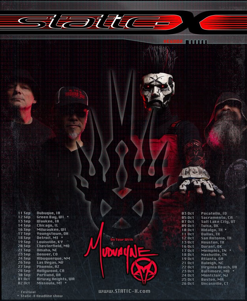 chrissydrums's tweet photo. First show in the books. What an amazing tour to be a part of! 

#staticx #mudvayne #vended https://t.co/NFQjacriTA