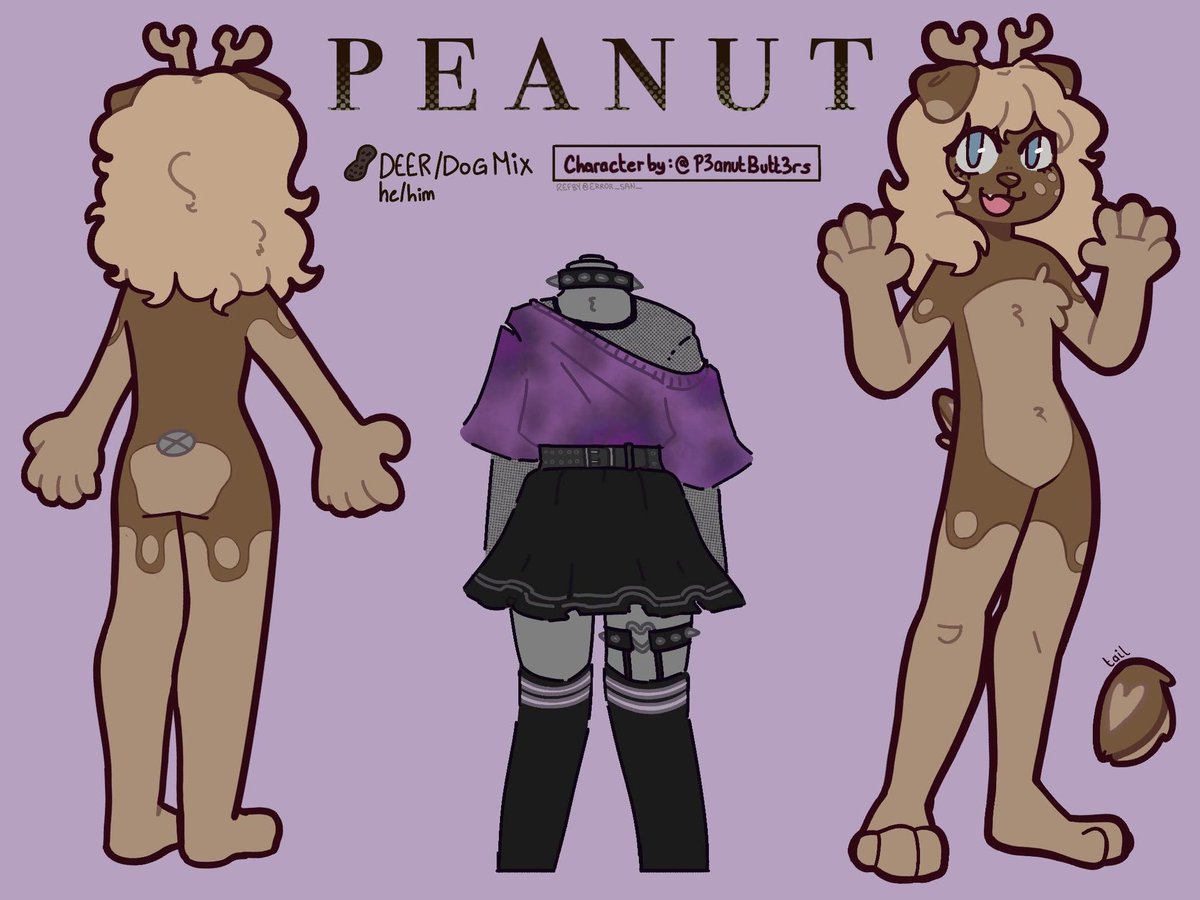 P3anutbutt3rsX3's tweet photo. haihai! i’m peanut be my friend cause i’m like the coolest most awsomest puppy out there!! (don’t fact check that pls)

#furry #femboy https://t.co/1d6TsD1DLt