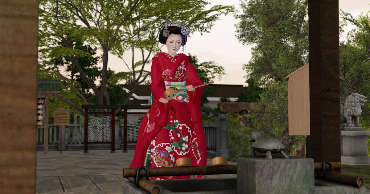 Amatsu Jinja has opened!
It's a very realistic shrine, you can use the chouzuya, pray, and get goshuin~
Please come and visit!
天津神社がオープンしました！
神社で、手水舎も使えて、お参りもできて、御朱印もいただけますよ～
ぜひお越しください！
maps.secondlife.com/secondlife/Ama…

#SecondLife