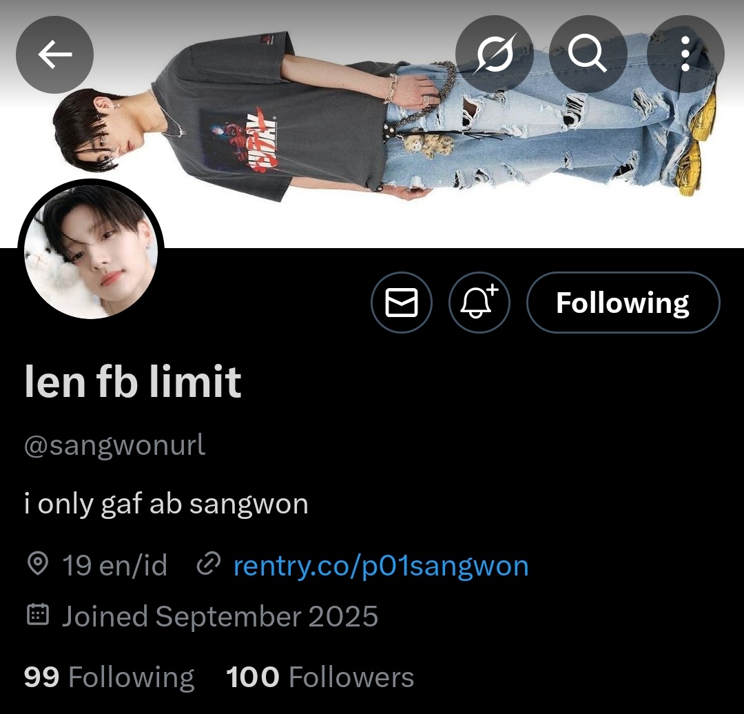 bbsangwon's tweet photo. can u guys follow this nugu @sangwonurl https://t.co/0myKmpYq5E