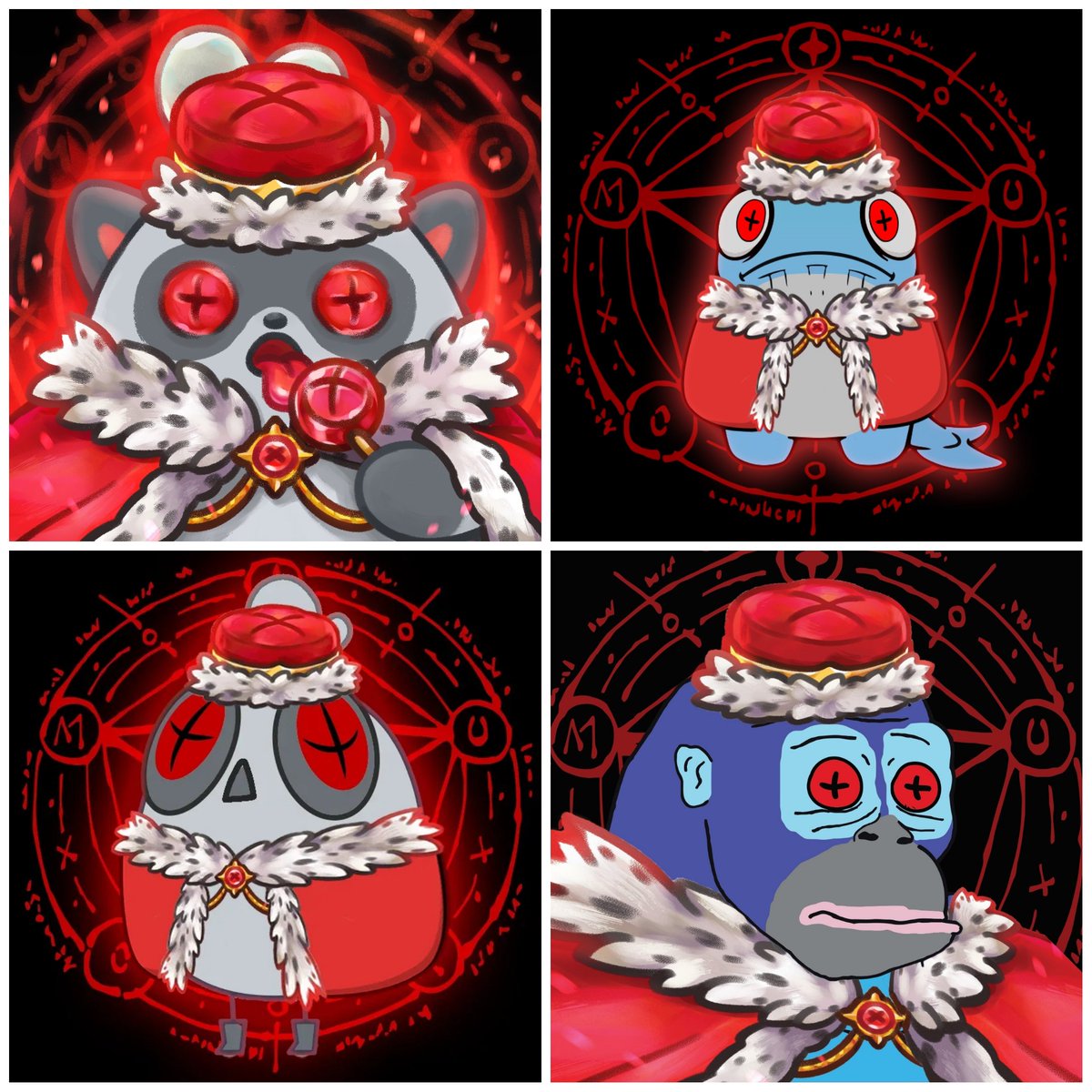 Imagine if all of these could be real NFTs.
Right now, I own 2 of them.

Sadly, it’s too late now for <a href="/RonkeOnRon/">Ronin Monke</a> . But maybe <a href="/whaleitgg/">WHALE IT ( $WHALE )</a> can make it happen? 👀