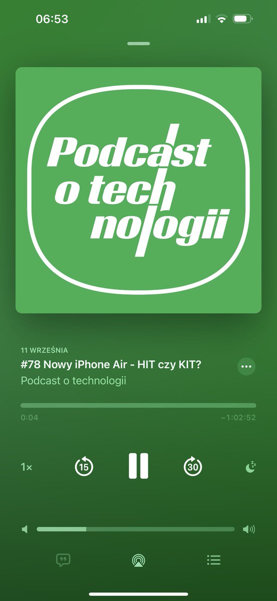 Dzień dobry 🤗 Dotarliśmy do piątku, więc powoli można zaczynać weekend 😎 Na dobry początek dnia do kawki, polecam Wam nowy odcinek „Podcastu o technologii” od chłopaków <a href="/kosa64/">Dawid Kosiński</a> <a href="/lukaszkotkowski/">Łukasz Kotkowski</a> <a href="/mpolowianiuk/">Marcin Połowianiuk</a> 👍
Miłego dnia i pozdrawiam 👋 

podcasts.apple.com/pl/podcast/pod…