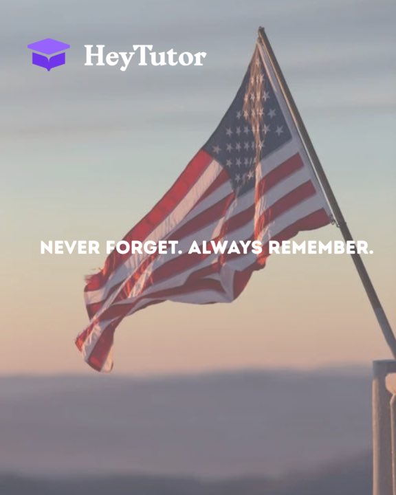 heytutor's tweet photo. Today, we honor the lives lost, the heroes who rose, and the strength that united us. 🇺🇸 #NeverForget #September11 https://t.co/EnXY5xIXNA