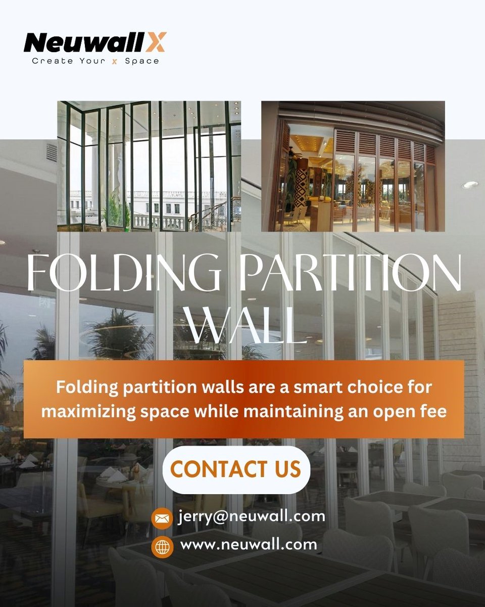Neuwalls's tweet image. 🌟 Maximize your space with our stylish folding partition walls! Create flexible layouts that adapt to your needs, perfect for homes, offices, and events. Transform your environment effortlessly!
Reade more&amp;gt;&amp;gt; neuwall.com/productinfo/14…

#Interiordesign #foldingpartitionwall #neuwall