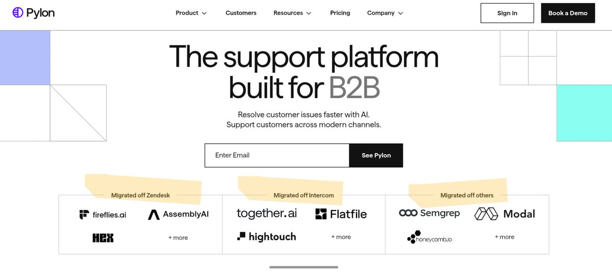 Nice way to use client social proof: mentioning the exact competitors they weren’t happy with.