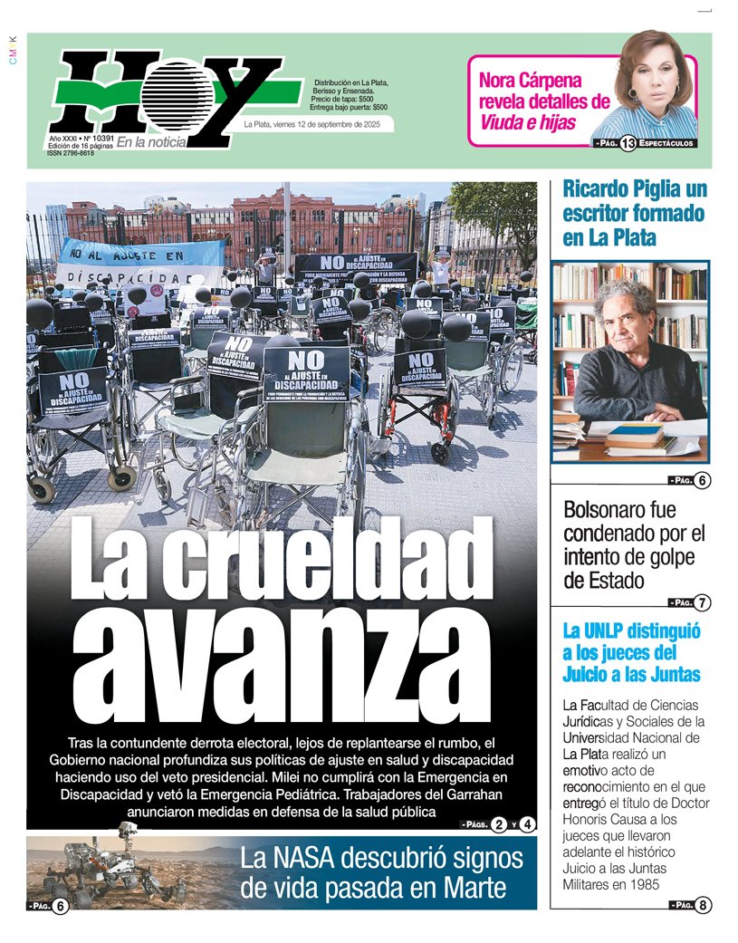 La tapa de algunos diarios, viernes 12/09/25
#EdicionImpresa #FelizViernes #Tapa