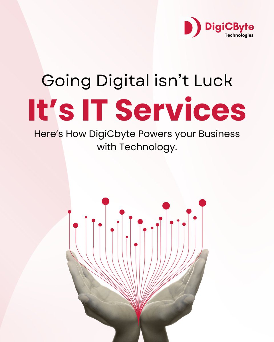 digicbyte_tech's tweet image. Power Your Business with DigiCByte IT Services!
We offer end-to-end IT solutions to help you grow smarter & faster. From powerful apps to cloud & enterprise tools, we’ve got you covered.
#DigiCByteTechnologies #ITServices #CloudSolutions #WebDevelopment