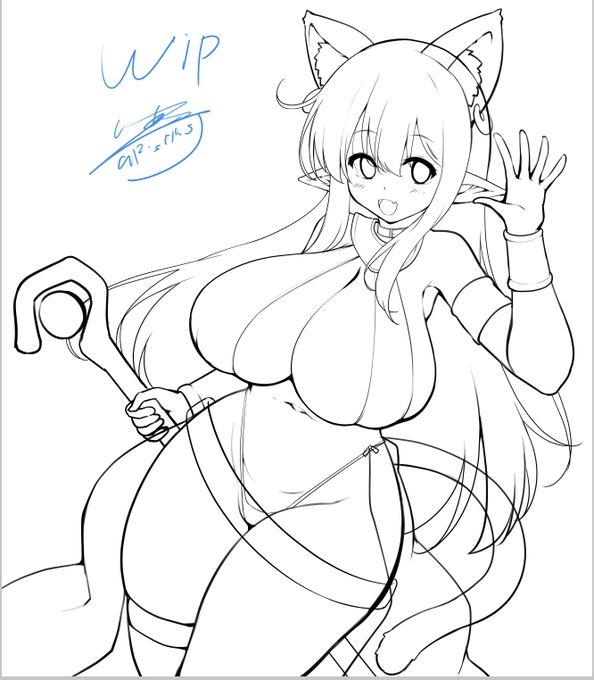 なんか流行りに乗っかったものを描こうとしてる模様 