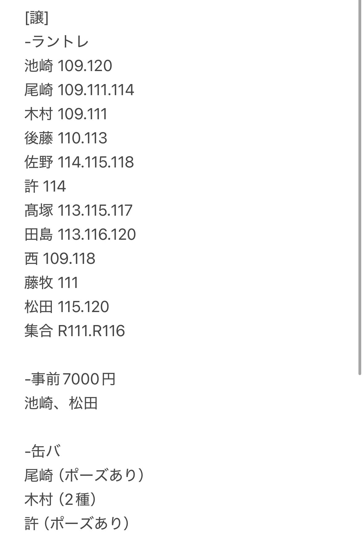 INI 封入 ラントレ ケミトレカ 池崎尾崎木村後藤佐野許髙塚田島西藤牧松田 INI 封入 ラントレ ケミトレカ 池崎尾崎木村後藤佐野許髙塚田島