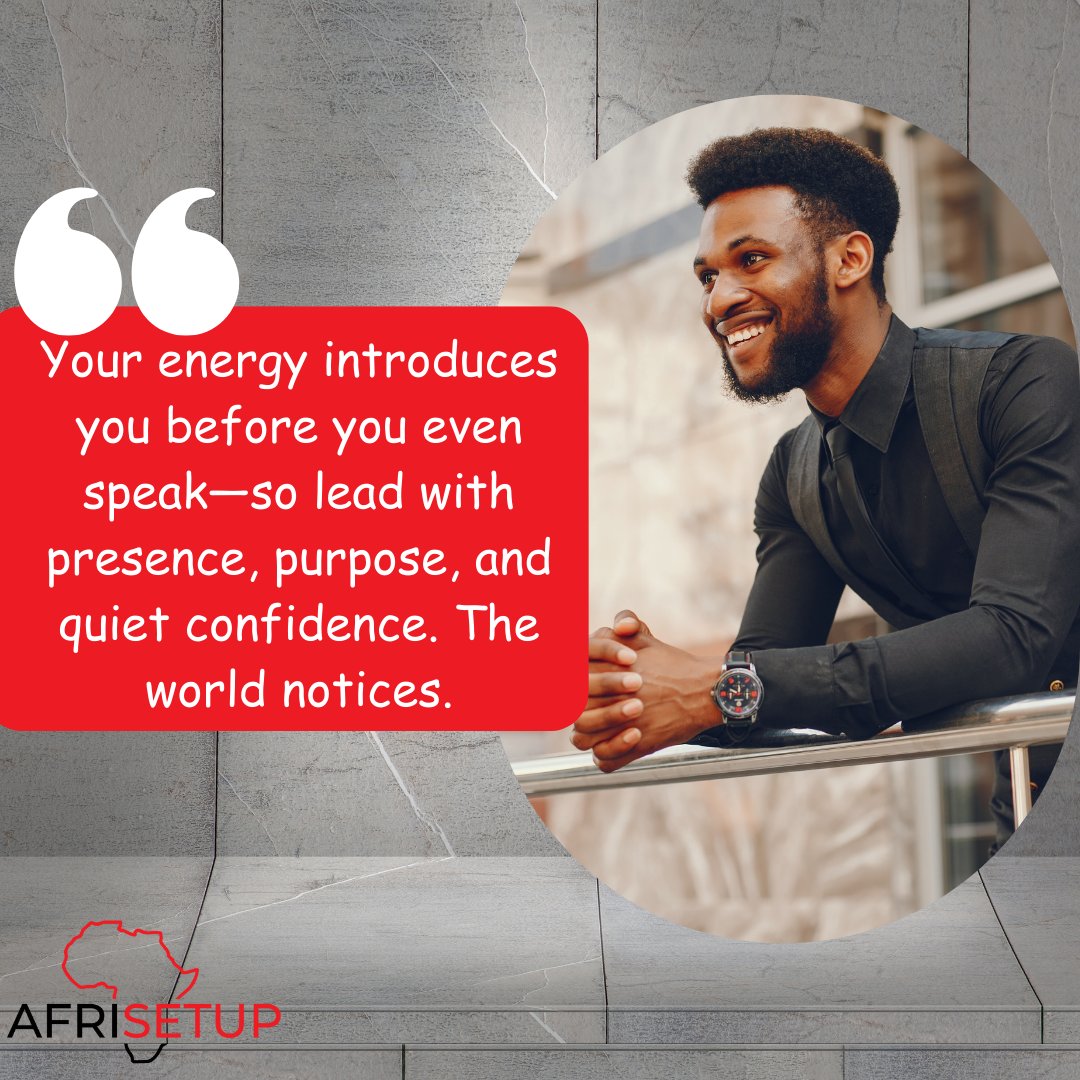 afrisetup's tweet image. Step into your Friday like it’s already yours. Confidence. Class. Consistency. 🚶🏾♂️💼
 
#FridayMotivation #StepIntoSuccess #ConfidentFridays  #BusinessMindset #ProfessionalGrowth #SuccessDriven #MorningMotivation