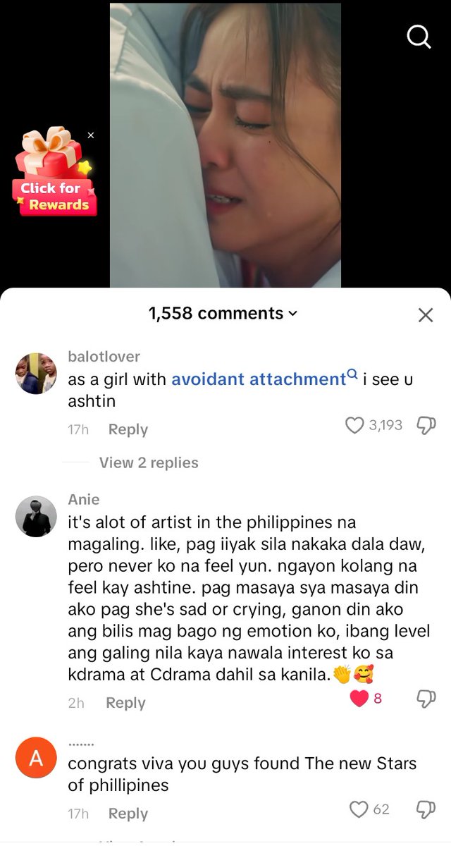 Meaning, super effective si ashtine as an actress, tapos with Andres ang laki ng improvement niya.

MINAMAHAL ADelante SA USJR