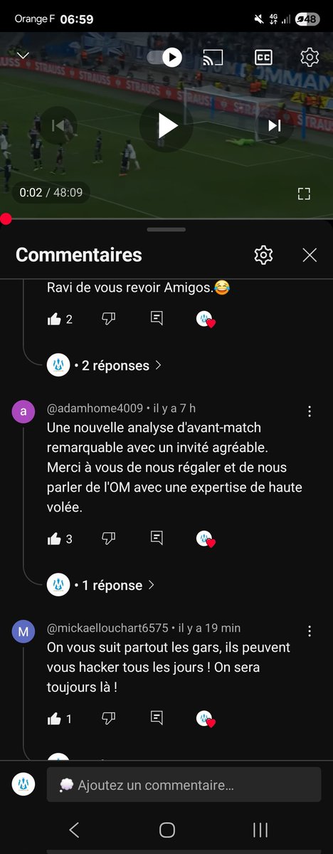 La Minute OM (@laminuteom_) on Twitter photo Merci à tous ce qui nous suivent au quotidien !
La Chaîne a été désactivé, fini les Trumperie 🤣 (<a href="/TeamYouTube/">TeamYouTube</a> on compte sur vous pour nous notre chaîne et le sourir d'El Gringo )
On compte sur nos 91 000 abonnes pour nous donner de la force sur la chaîne de backup !
Rendez Merci à tous ce qui nous suivent au quotidien !
La Chaîne a été désactivé, fini les Trumperie 🤣 (<a href="/TeamYouTube/">TeamYouTube</a> on compte sur vous pour nous notre chaîne et le sourir d'El Gringo )
On compte sur nos 91 000 abonnes pour nous donner de la force sur la chaîne de backup !
Rendez