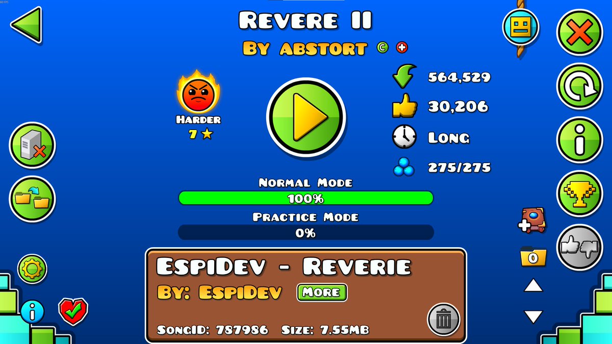 on this day three years ago, i became a one-hit wonder in geometry dash with the help of some very cool people

perhaps one day a new banger will be added to the catalogue....