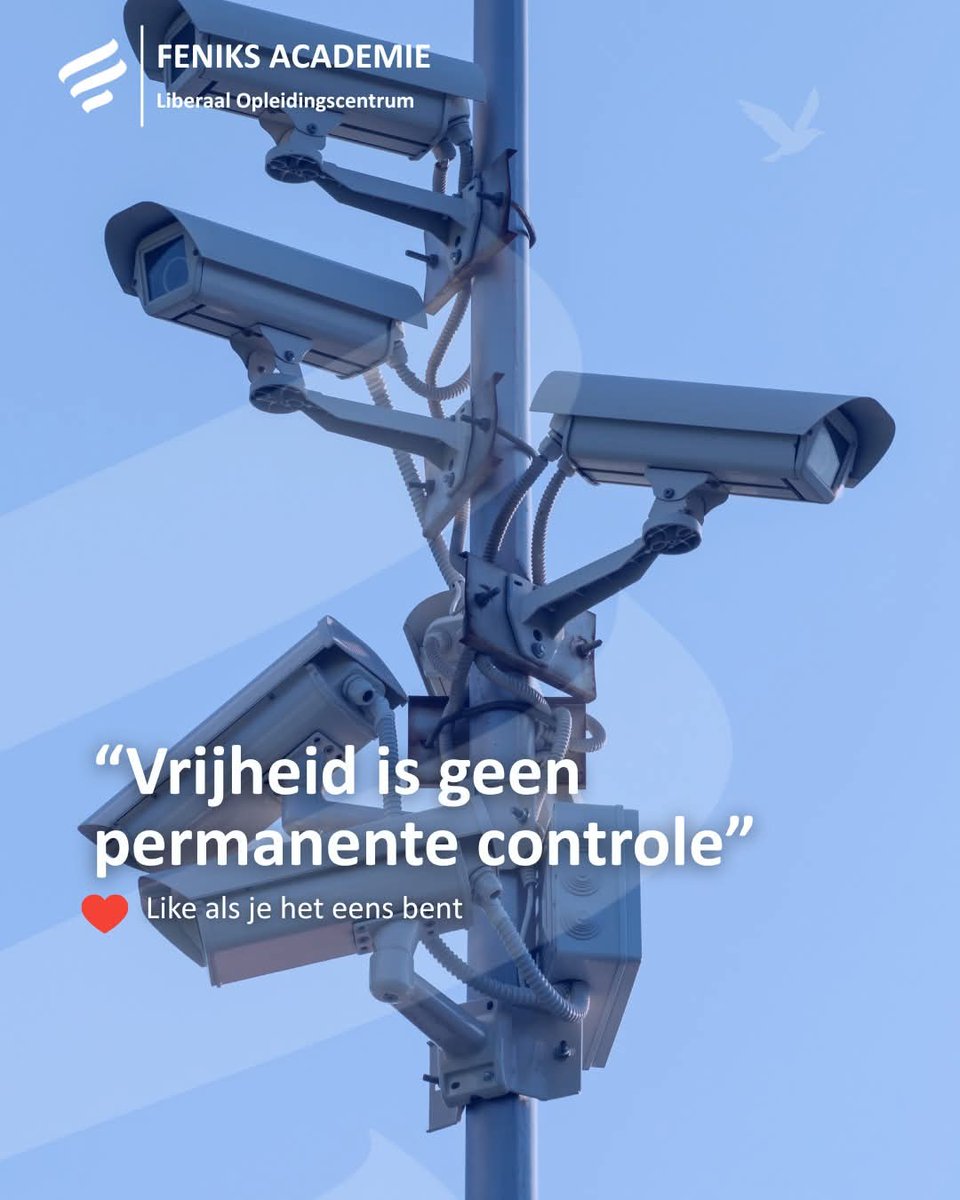 📷 Overal duiken camera’s op. Voor “veiligheid”. Voor “gemak”. Maar waar ligt de grens?

🗽 Veiligheid mag nooit een excuus worden om vrijheid stukje bij beetje in te ruilen.

🔑 Vrijheid betekent ook verantwoordelijkheid nemen. Maar vertrouwen moet het vertrekpunt blijven.