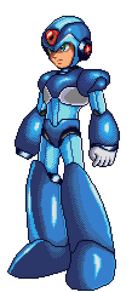 X from Megaman X (i tried to make it similar to the X8 style but with the artistic touch of X3 intro) #fanart #megamanx #RockmanX #MegamanX8demake #pixelart  #RockmanX8 #snes #sprite #digitalart #digitalartwork #digitalartwork