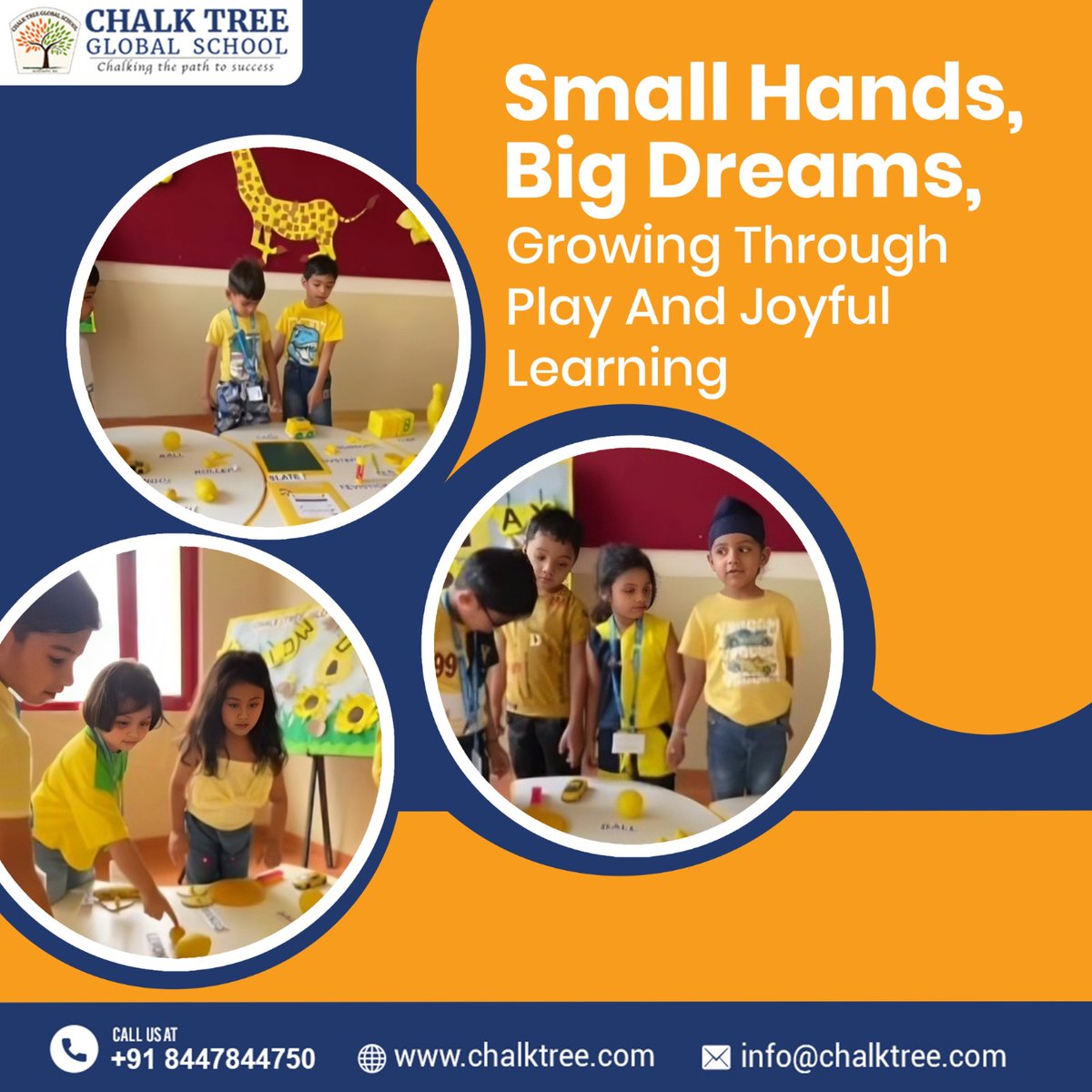 ChalkTreePre's tweet photo. Small hands hold big dreams. Through playful moments and joyful learning, children grow with curiosity, creativity, and confidence—shaping bright futures one step at a time, with love and discovery.

Visit Us: https://t.co/zF3gVJwJza

#ChalkTreeGlobalSchool #SchoolAdmissionOpen https://t.co/Pwf5Mscmms