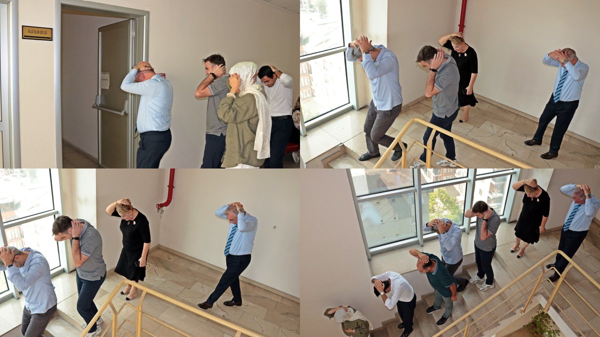 📍İlçemizdeki tüm kurum-kuruluşlar, okullarımız ve AVM’lerde; 🙇‍♀️ #Çök 🙆 #Kapan 🙌 #Tutun Deprem Anı ve Tahliye Tatbikatına gerçekleştirildi.

🗒️Tatbikat öncesi Kaymakamımız Bahri Tiryaki; deprem anında ve deprem sonrasında yapılması gerekenler hakkında bilgilendirmede bulundu.