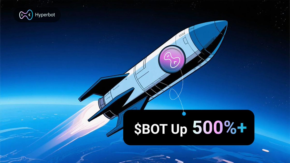 The $BOT army is showing up STRONG today – up over 500%!  

$BOT JUST HIT $100M FDV! 🚀 
This is only the beginning. 
Retweet if you’re holding! 👇

Join Hyperbot Fam:
Channel: t.me/Hyperbotoffici…
Issue report: t.me/hyperbotoffici…
中文咨询群：t.me/Hyperbotchat