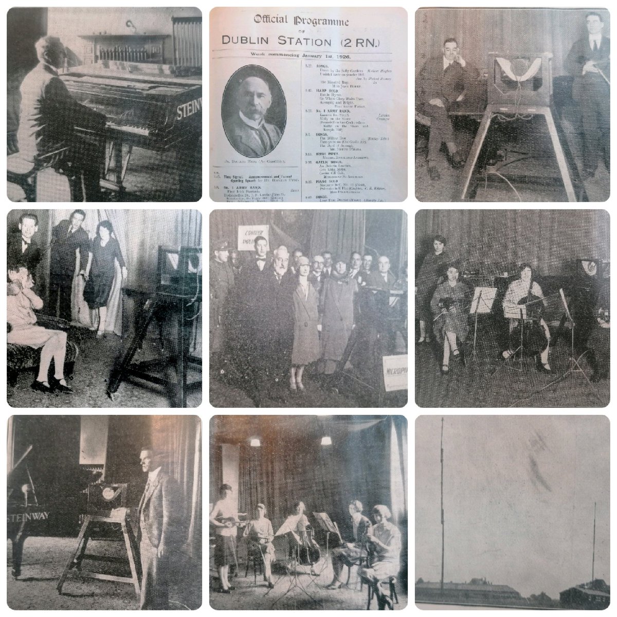 The Irish Pirate Radio Archive 🇮🇪 📻 (@ibhalloffame) on Twitter photo Some pictures from the first month of broadcasting in Ireland when 2RN launched on Jan 1st 1926. The studio was located on the now gone Little Denmark Street where the <a href="/IlacCentre/">ILAC Centre</a> is today <a href="/RTERadio1/">RTÉ Radio 1</a> <a href="/gpowithistory/">GPO Museum</a> <a href="/BBCentury/">The British Broadcasting Century podcast</a> Some pictures from the first month of broadcasting in Ireland when 2RN launched on Jan 1st 1926. The studio was located on the now gone Little Denmark Street where the <a href="/IlacCentre/">ILAC Centre</a> is today <a href="/RTERadio1/">RTÉ Radio 1</a> <a href="/gpowithistory/">GPO Museum</a> <a href="/BBCentury/">The British Broadcasting Century podcast</a>