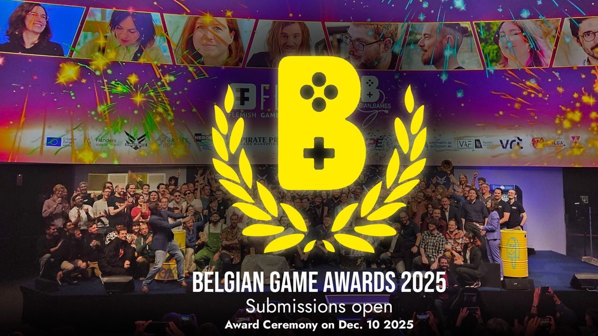 The Belgium Game Awards are back!

Mark your calendars for the big show on 10 December!

All Belgian game developers can now submit their released or upcoming game here:
🏆 awards.belgiangames.be 🏆