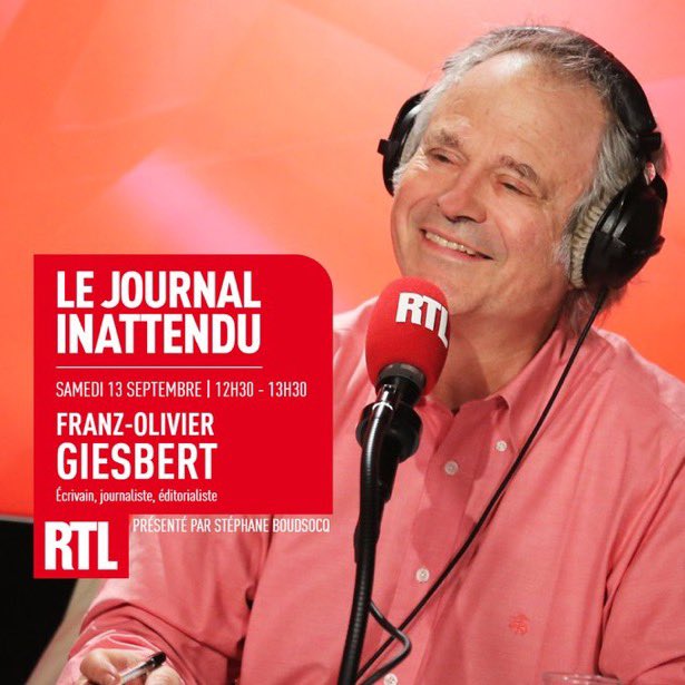 Après une semaine chargée et complexe… Avant la mobilisation du 18 septembre… Si on prenait le temps de mieux comprendre ? <a href="/fogiesbert/">F-O Giesbert</a> sera mon invité demain dans #LeJournalInattendu sur <a href="/RTLFrance/">RTL France</a> et on parlera aussi humour, musique, souvenirs…