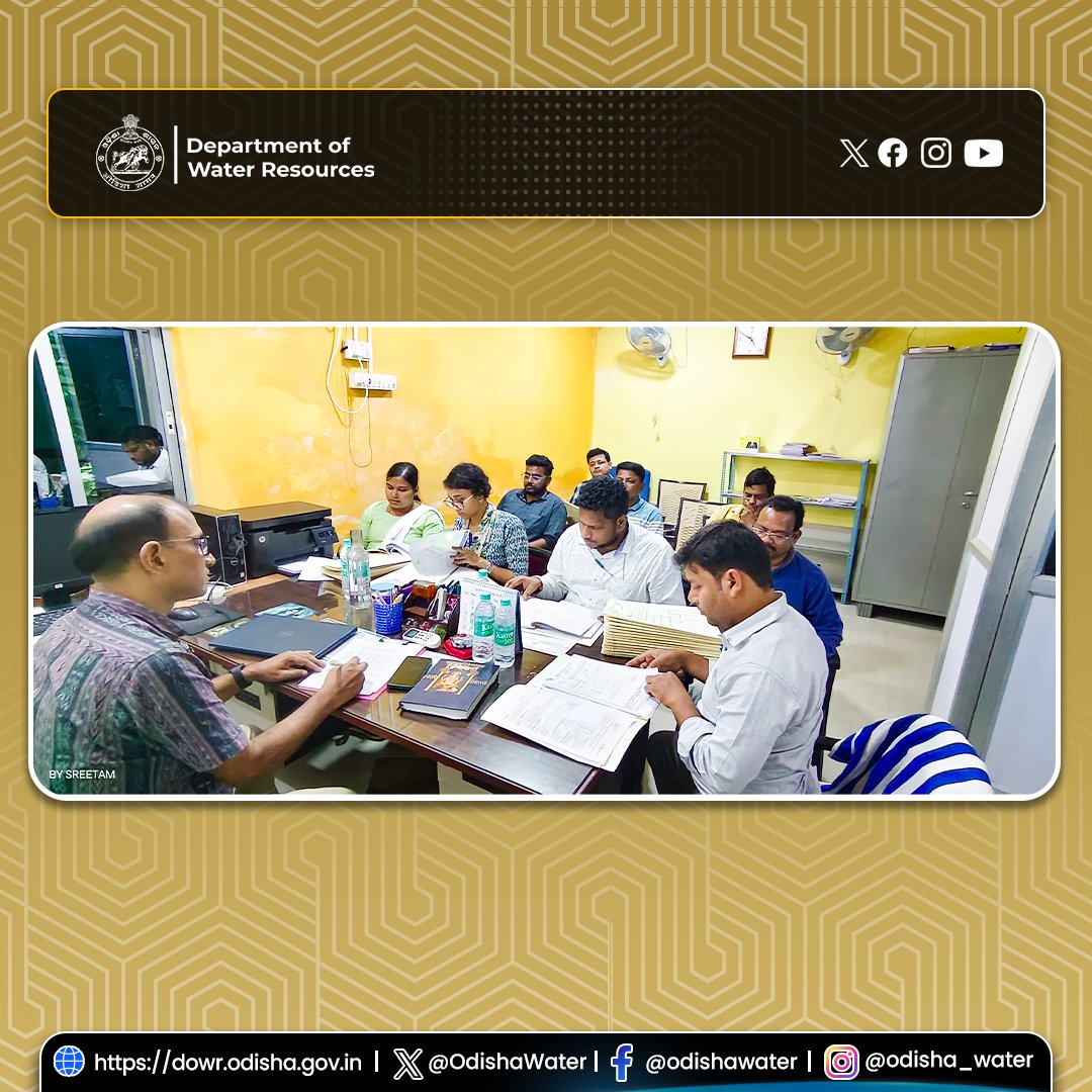 OdishaWater's tweet photo. 📋 SE, Quality Assurance Division, Jeypore conducted a Quality Audit of various projects under different schemes for the years 2024-25 & 2025-26 at Malkangiri CAD Division Office. ✅ #OdishaWater #CADWorks #QualityAssurance #IrrigationSupport #WaterManagement 
@CMO_Odisha @DC_Odisha @_anugarg @IPR_Odisha @OIIPCRA_OCTDMS @OLICLTD @ltd_occ @CE_Megalift @GWDOdisha