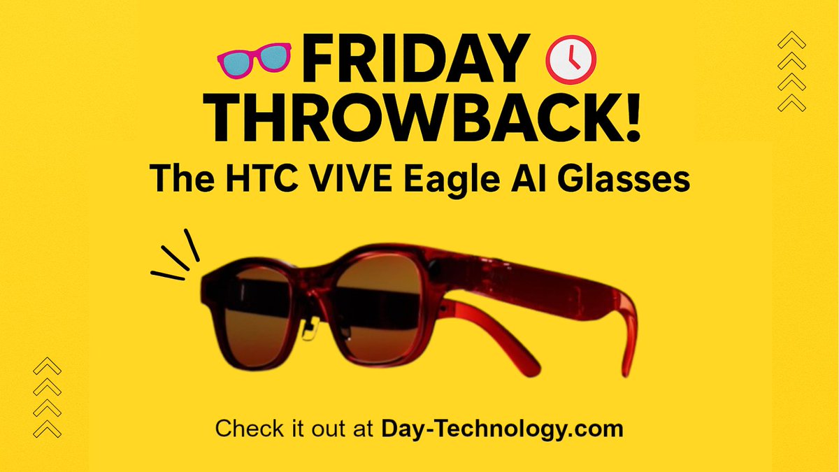 DayTechnology1's tweet image. 👓Friday Throwback!
HTC VIVE Eagle AI Glasses🤖✨wowed tech fans with sleek design, smart features🎯💡. A must-see gadget for every tech lover!

Check it out👉 Day-Technology.com

#HTCVIVE #TechLovers #WearableTech #ThrowbackFriday #AI #VirtualReality #TechTrends #FutureTech