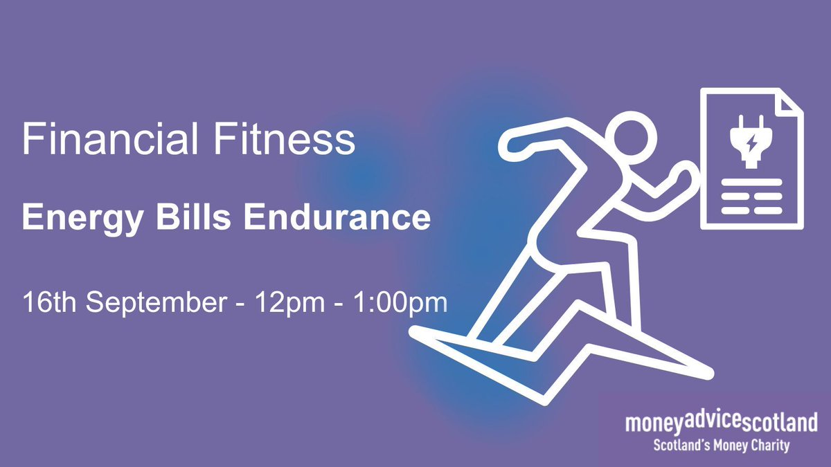 Join us on Tuesday the 16th from 12pm-1pm for our latest Financial Fitness webinar. This month we'll be sharing helpful information about energy bills. Sign up via Eventbrite. eventbrite.co.uk/e/get-financia…