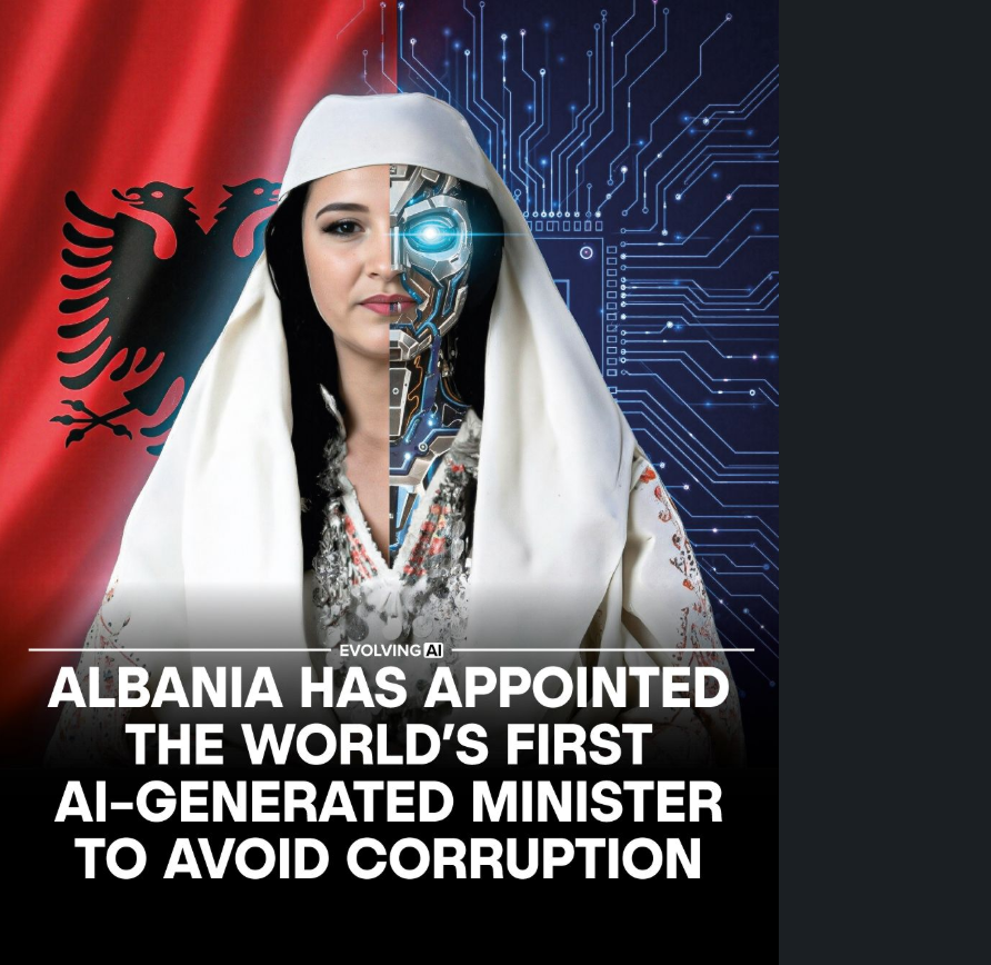 🚨 Albania just made history by appointing the world’s first AI minister.
Her role expands to monitoring government tenders, analyzing data, and flagging irregularities in real time.
She cannot be bribed, does not have political loyalties, and will apply the same rules to