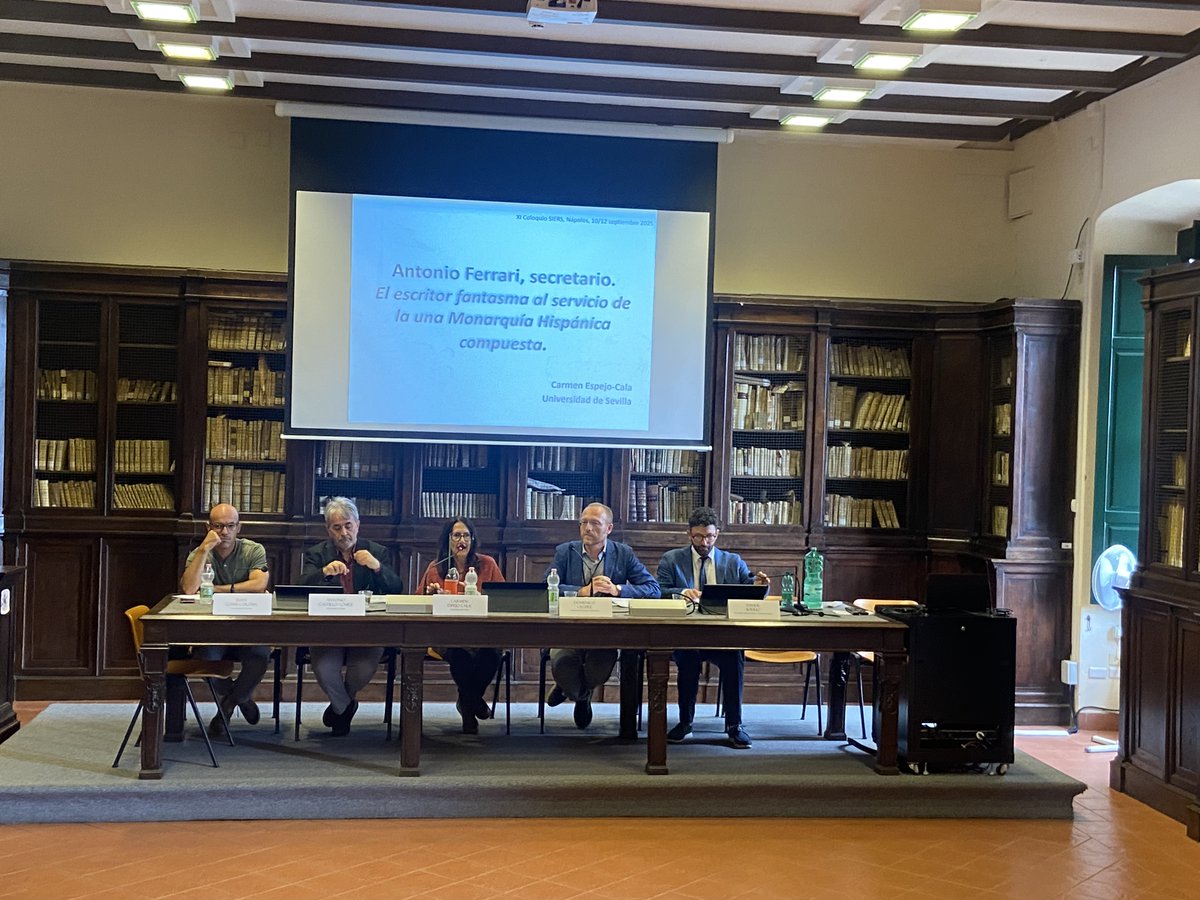 Sesión 15: "Mecanismos y espacios de circulación de las noticias", a cargo de Carmen Espejo Cala, Antonio Castillo Gómez, Juan Gomis Coloma y Davide Boerio.