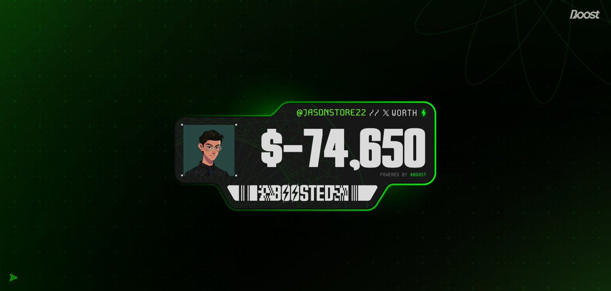 JasonStore22's tweet image. Pulse &amp;amp; @boostdotgg just put a dollar value on my CT grind: $-74,650.

What's yours?

Check now: alphabot.app/pulse/boost