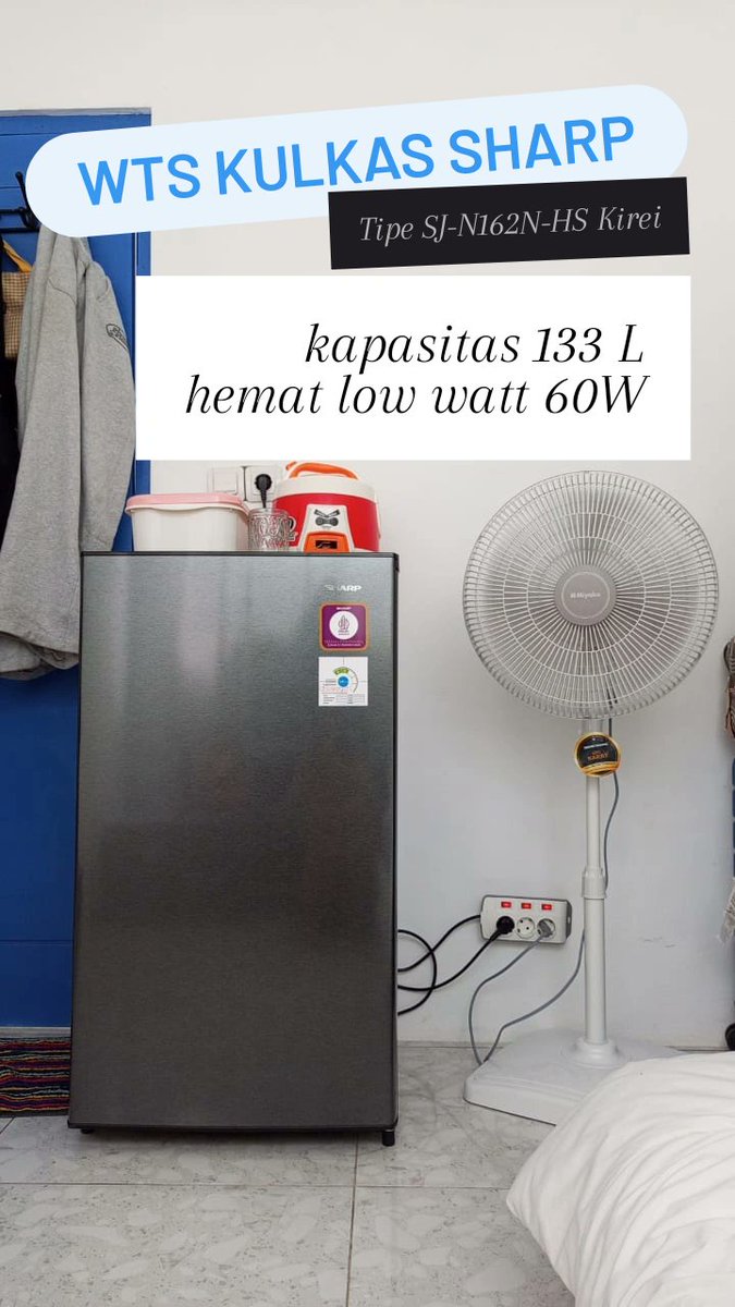 loneyymoon's tweet photo. @sh0okyy hai kak, aku lagi jual kulkas nii 1,33jt masi nego dm ajaa yak, area jogja ugm uny https://t.co/MP6CVOCRzz
