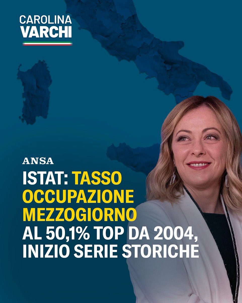 Tasso di occupazione al 50%. Un risultato che ci rende orgogliosi e che dimostra il totale fallimento della politica dei bonus a pioggia di Giuseppe Conte e della sinistra.