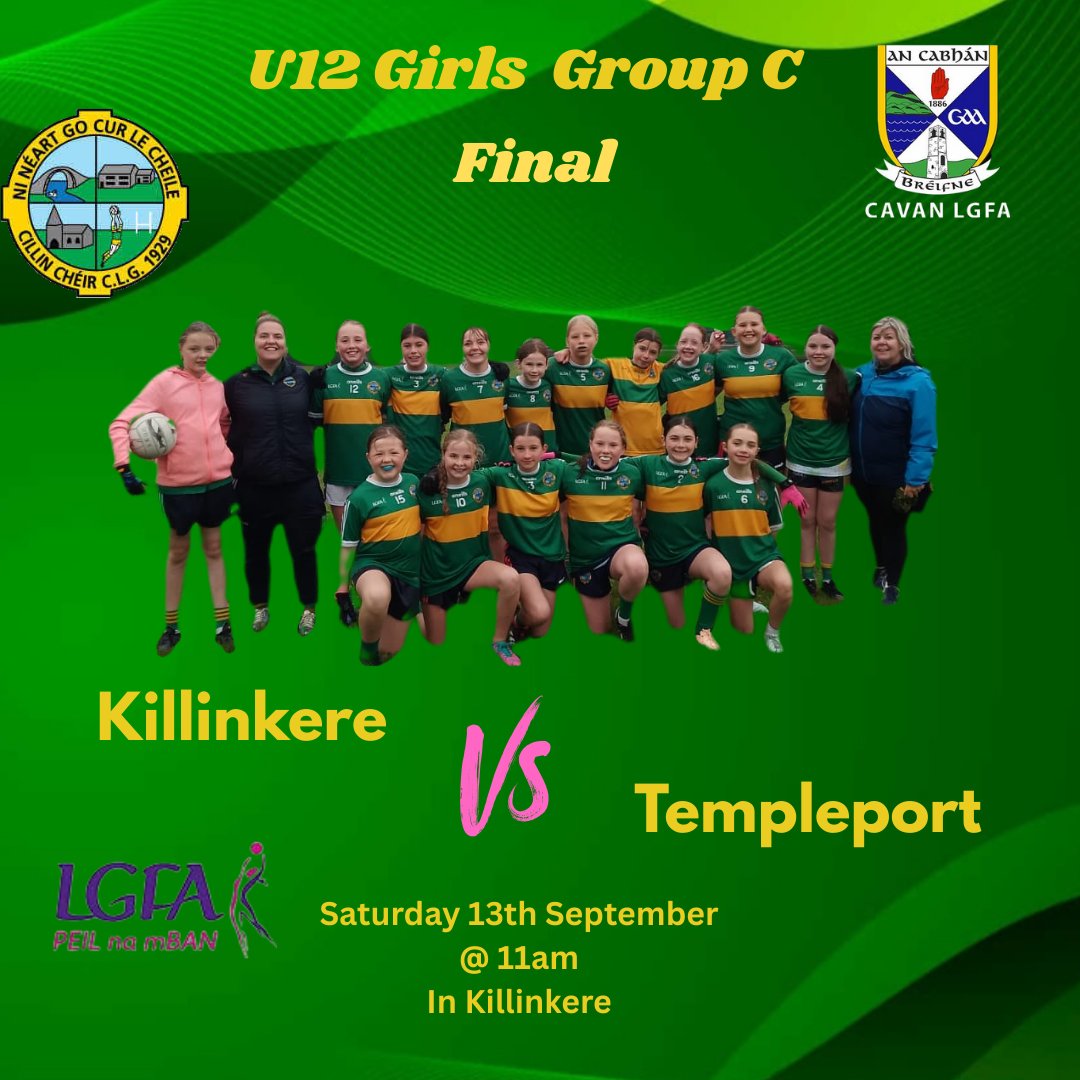 U12 Group C Final
Get all the latest news on the Killinkere GFC app member.clubspot.app/club/killinker…