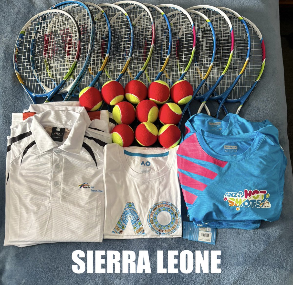 SIERRA LEONE🇸🇱
We are extremely happy to share the good news about our first shipment📦 to the country. 
Collaborating with a new nation in Africa. 
❤️🎾
#tennis #tennisaidfriends #sierraleone #africa #tennisnomatterwhere